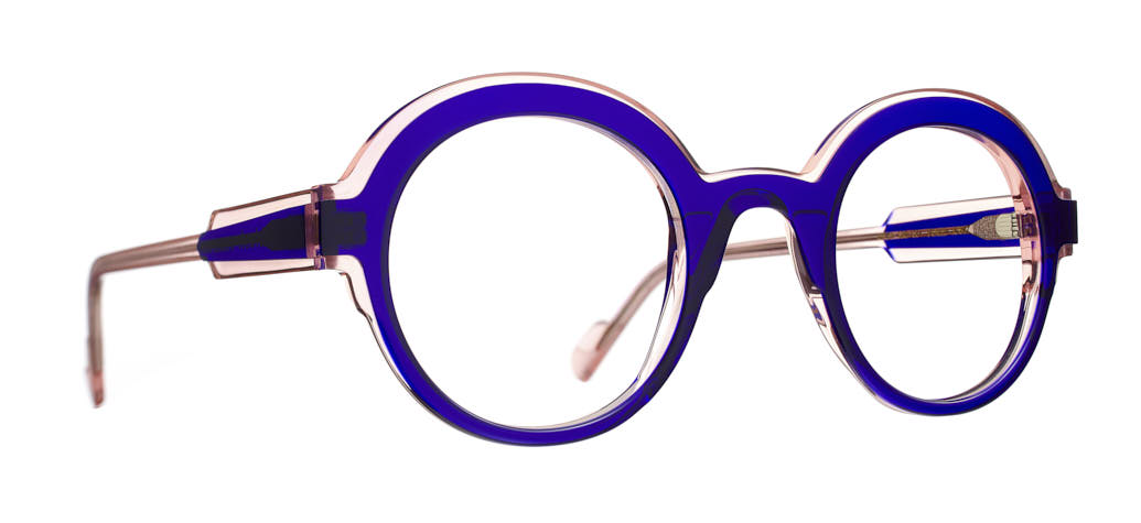 61002491087 FOLIE BLEU ENCRE / ROSE - 1087 - FOLIE